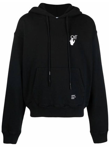 Caravaggio Arrow Oversized Hoodie Black - OFF WHITE - BALAAN 1