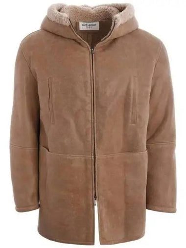 Saint Laurent Shearling Mustang Zip Up Jacket 271729 - SAINT LAURENT - BALAAN 1