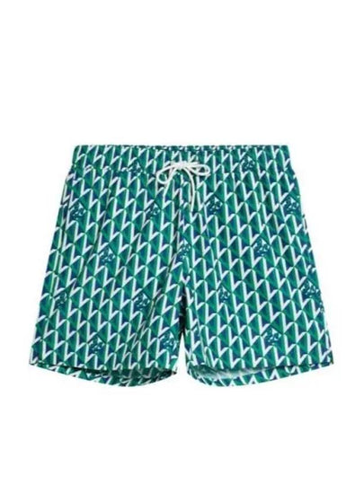 Banks Island Geo Swim Trunk Shorts Green - J.LINDEBERG - BALAAN 2