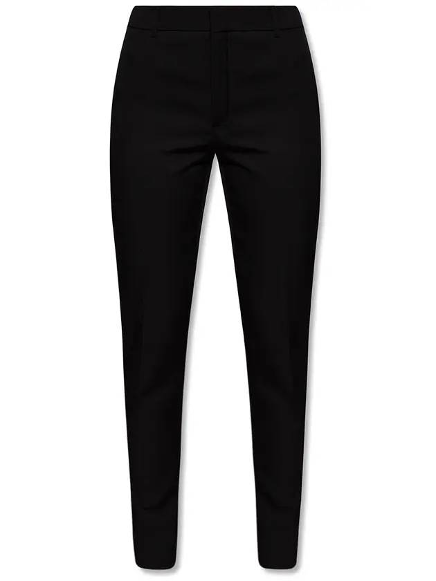 Women's Tuxedo Straight Pants Black - SAINT LAURENT - BALAAN 1