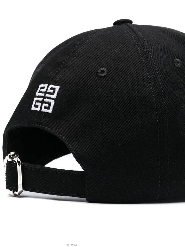 logo embroidered baseball ball cap black - GIVENCHY - BALAAN.