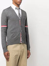 Stripe Armband Merino Wool Cardigan Grey - THOM BROWNE - BALAAN 4