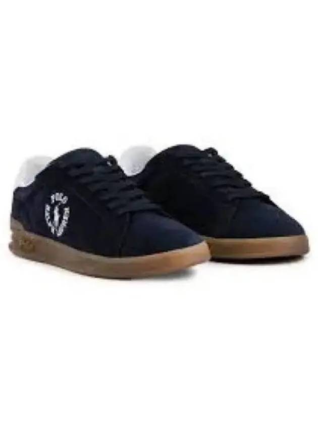 30 Points Heritage Coat II Sneakers Suede Navy - POLO RALPH LAUREN - BALAAN 2