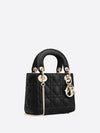 Lady Cannage Lambskin Mini Bag Black - DIOR - BALAAN.