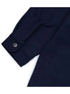 Men's Maxi Over Long Sleeve Shirt Night Blue - AMI - BALAAN 6