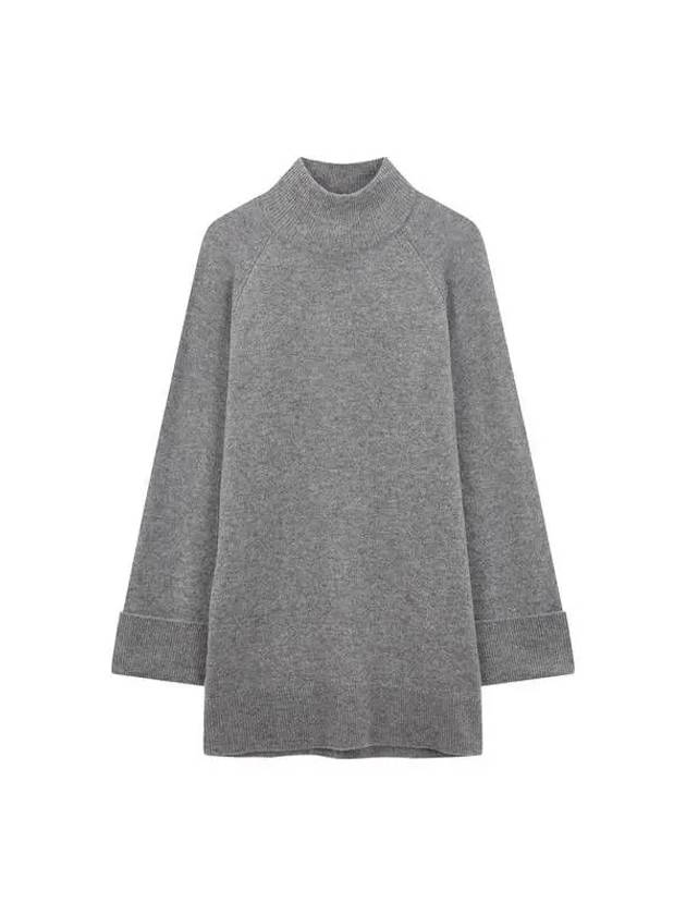 Raglan rolled-up sleeve knit dress melange gray - REFORMATION - BALAAN 1