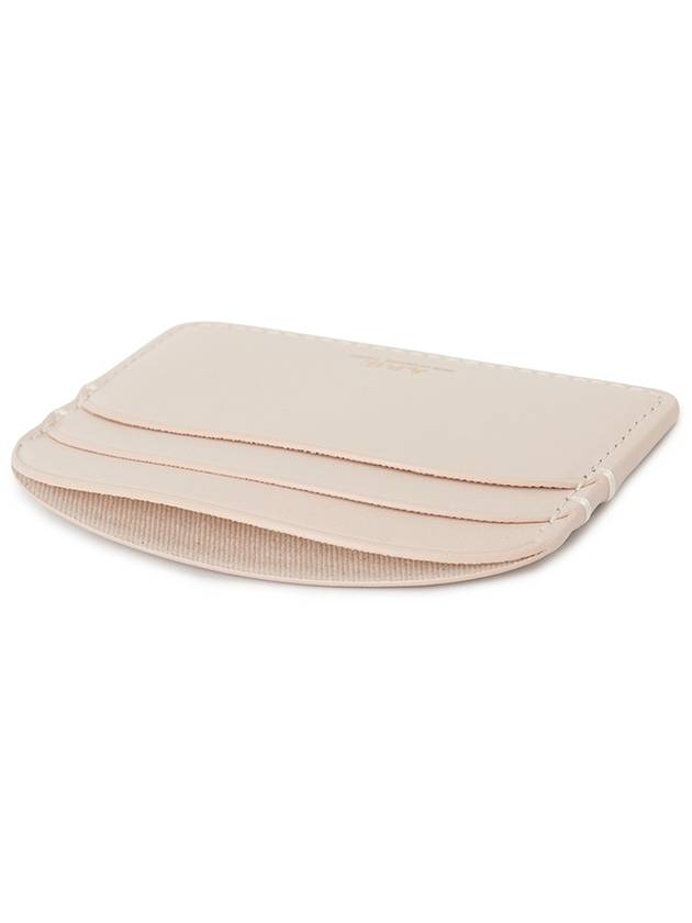 Demi Lune Leather Card Wallet Cream - A.P.C. - BALAAN 5