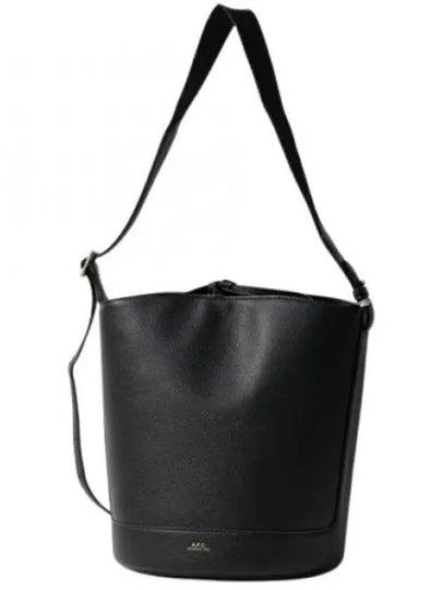 Ana Leather Shoulder Bag Black - A.P.C. - BALAAN 2