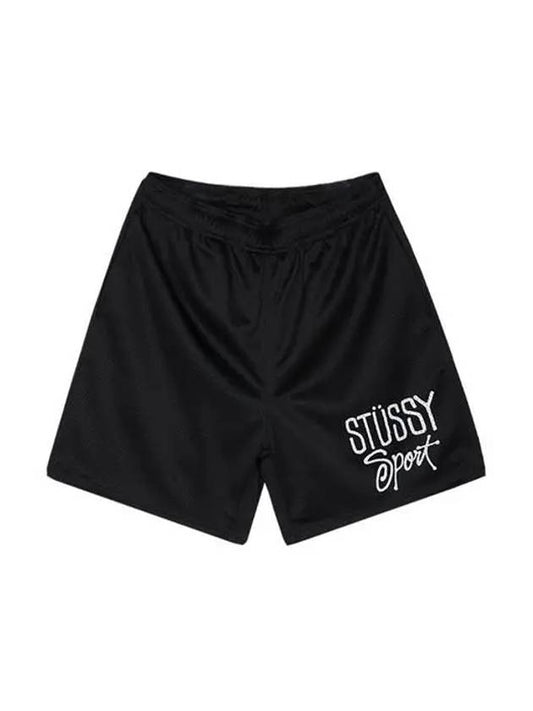 Unisex mesh sports shorts black 112307 0001 - STUSSY - BALAAN 1