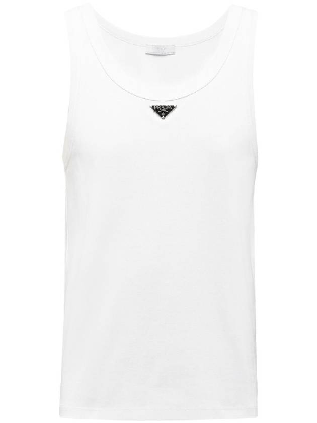 cotton tank top UJT109 11ZM F0009 S 222 - PRADA - BALAAN 1