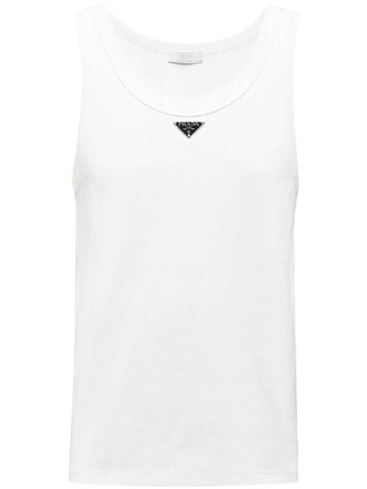 cotton tank top UJT109 11ZM F0009 S 222 - PRADA - BALAAN 1