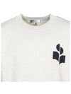 Atlee Logo Knit Top Light Grey - ISABEL MARANT - BALAAN 5