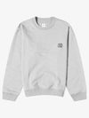 Back logo printing crew neck sweatshirt gray women s M241TS27734G - WOOYOUNGMI - BALAAN 1