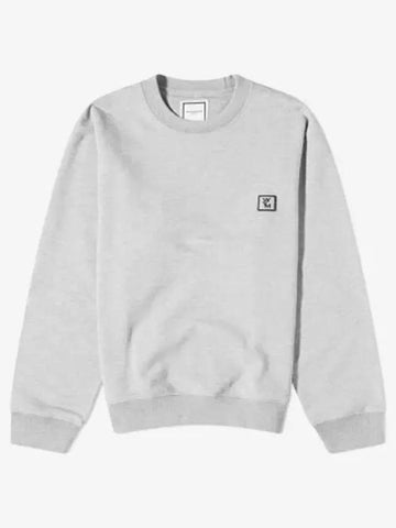 Back logo printing crew neck sweatshirt gray women s M241TS27734G - WOOYOUNGMI - BALAAN 1