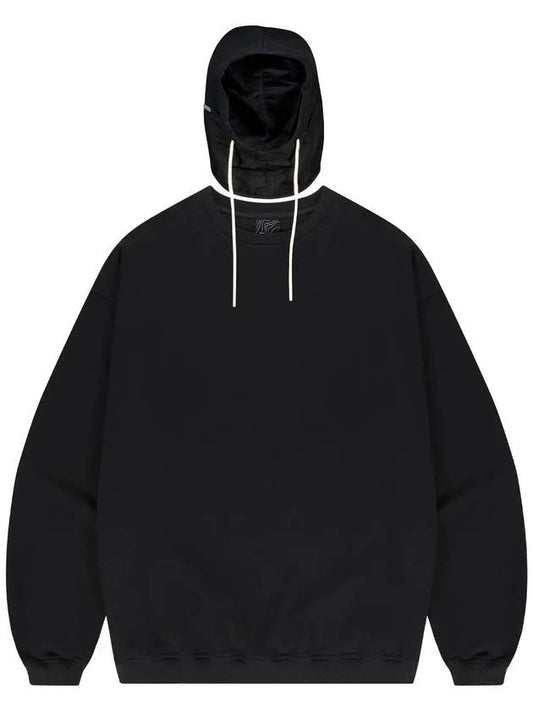 Balaclava Detouchable Quilted Sweatshirt Black - OFFGRID - BALAAN 1