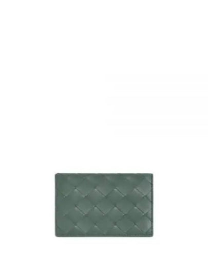 Intrecciato Flap Business Card Wallet Grey - BOTTEGA VENETA - BALAAN 2