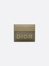 Logo Smooth Leather Card Wallet Khaki Green - DIOR - BALAAN 2