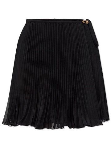 Versace Pleated Skirt, Women's, Black - VERSACE - BALAAN 1