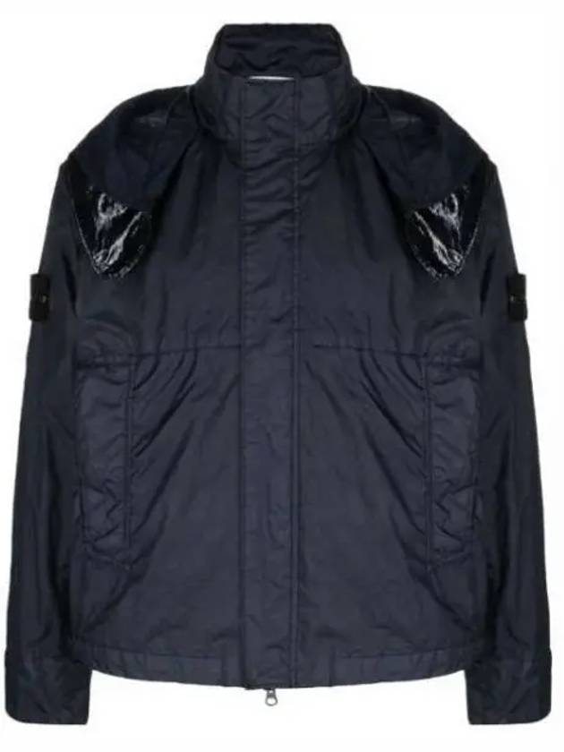 Membrana 3L TC Detachable Hooded Jacket Navy - STONE ISLAND - BALAAN 2