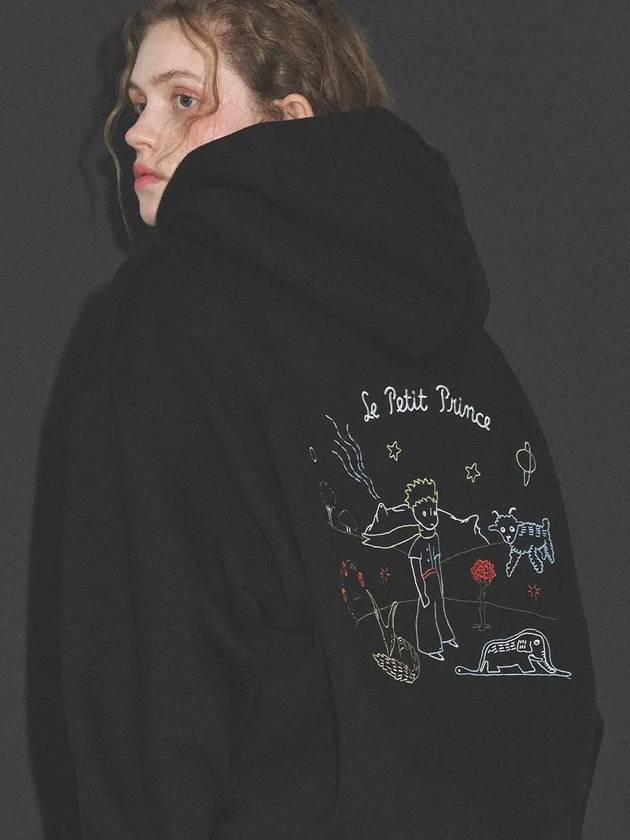 Le Petit Prince embroidered hoodie black - CPGN STUDIO - BALAAN 3