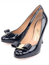 Salvatore Vara Bow Pumps Heel Black - SALVATORE FERRAGAMO - BALAAN.