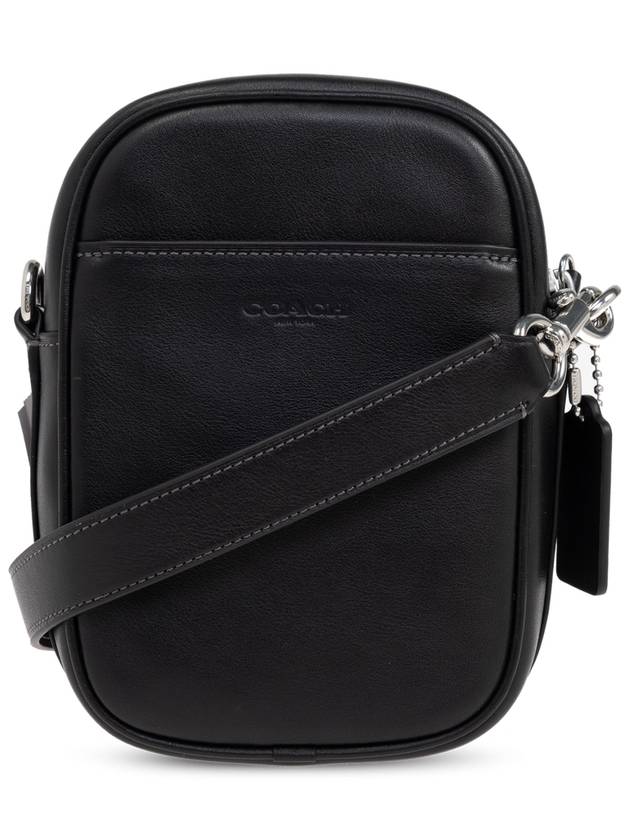 Coach Leather Shoulder Bag, Men's, Black - COACH - BALAAN 1