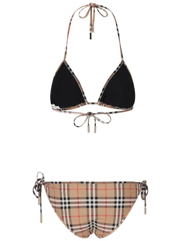 Women's Vintage Check Triangle Bikini Archives Beige - BURBERRY - BALAAN 3