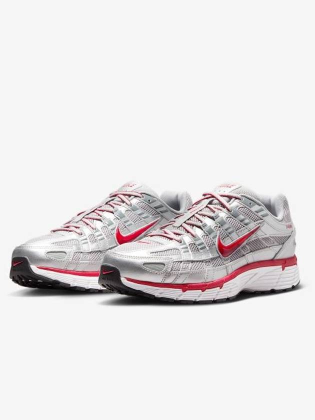 P 6000 Metallic Low Top Sneakers Metallic Silver - NIKE - BALAAN 5