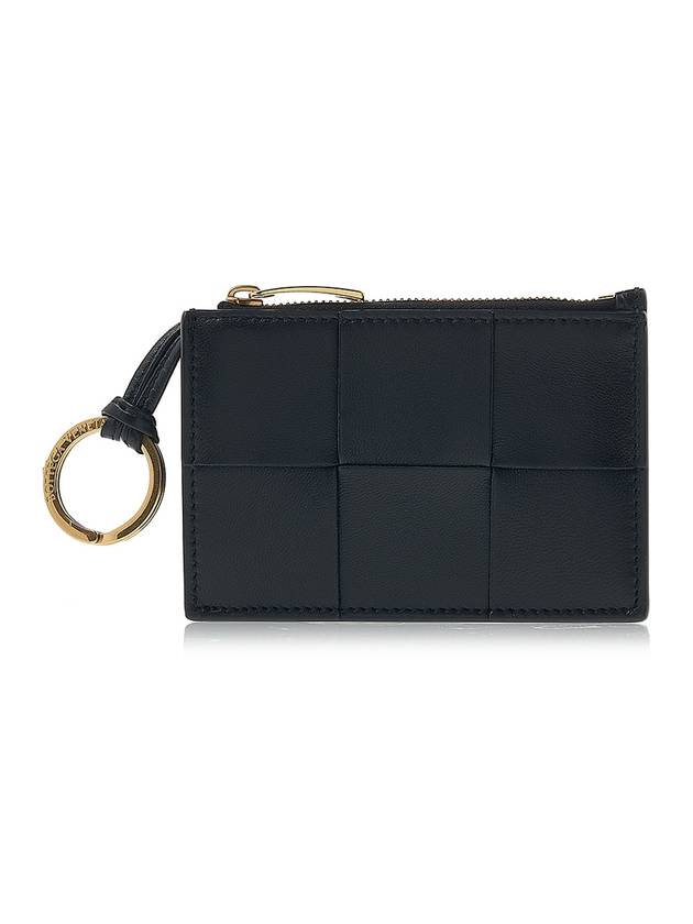 Intrecciato Leather Key Holder Black - BOTTEGA VENETA - BALAAN 2