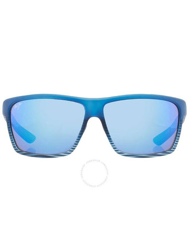 Maui Jim Alenuihaha Blue Hawaii Wrap Unisex Sunglasses B839-03S 64 - MAUI JIM - BALAAN 1