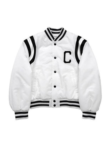 Cropped Bomber Jacket In Nylon Off White - CELINE - BALAAN 1