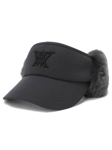 Official Real Fur Winter Visor GR - ANEWGOLF - BALAAN 1