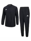 Sauna suit crew neck set sweat ADISS02B black coating - ADIDAS - BALAAN 1