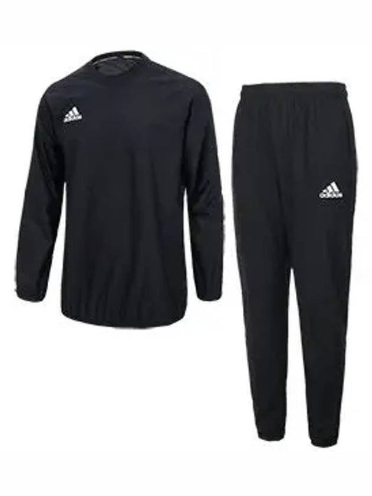 Sauna suit crew neck set sweat suit black coating - ADIDAS - BALAAN 1