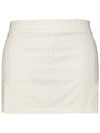 Women s Golf Amelie Print Skirt White Monogram Check - J.LINDEBERG - BALAAN 1