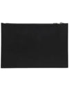 Logo Print Leather Smooth Clutch Bag Black - ALEXANDER MCQUEEN - BALAAN.