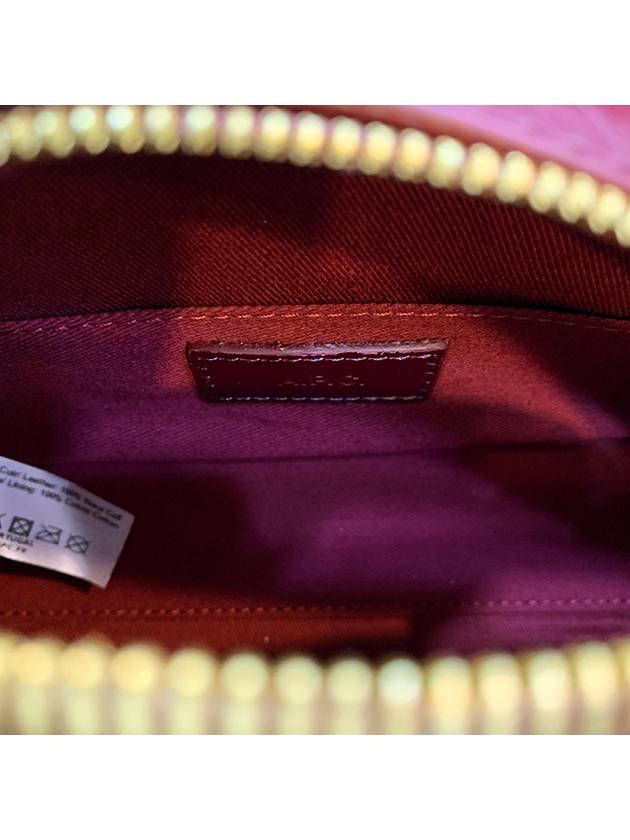 Demiloon Mini Half Moon Cross Bag Burgundy - A.P.C. - BALAAN.