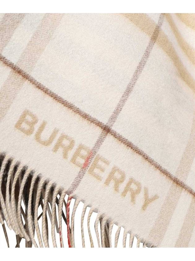 cashmere check cape contrast - BURBERRY - BALAAN 4