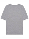 Logo Print Crew Neck Short Sleeve T-Shirt Grey - A.P.C. - BALAAN 4