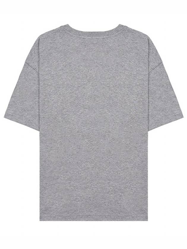 Logo Print Crew Neck Short Sleeve T-Shirt Grey - A.P.C. - BALAAN 4