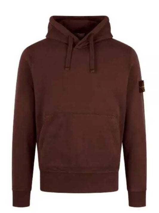 Signature Logo Patch Hoodie Chestnut Brown - STONE ISLAND - BALAAN 2