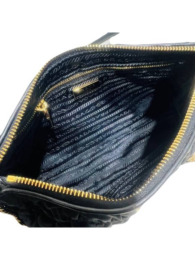 1BH152 Re Nylon Goffre Chain Shoulder Bag - PRADA - BALAAN 3