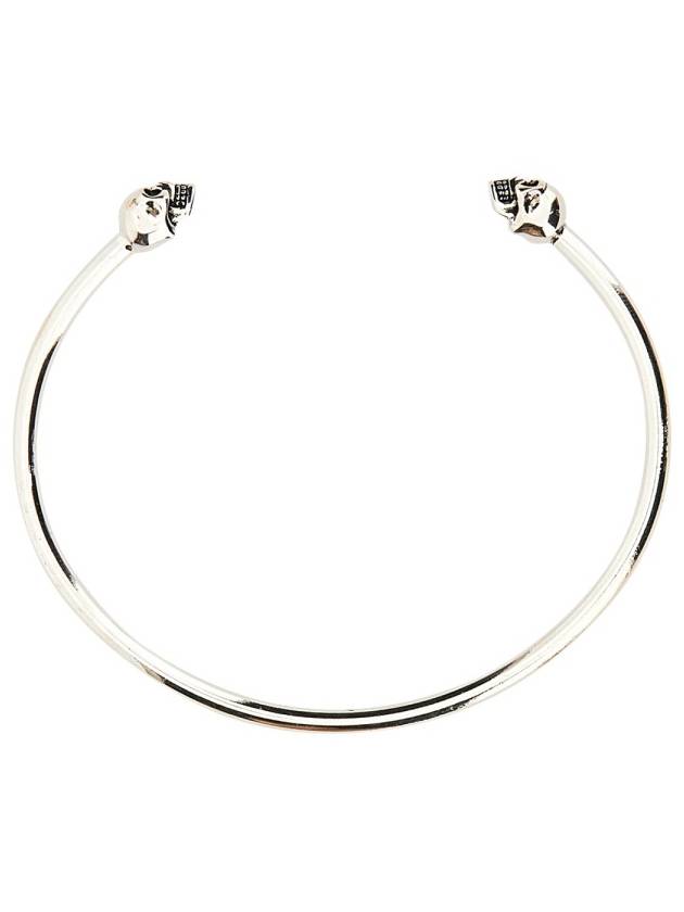 Women's Twin Skull Bracelet Silver - ALEXANDER MCQUEEN - BALAAN 7