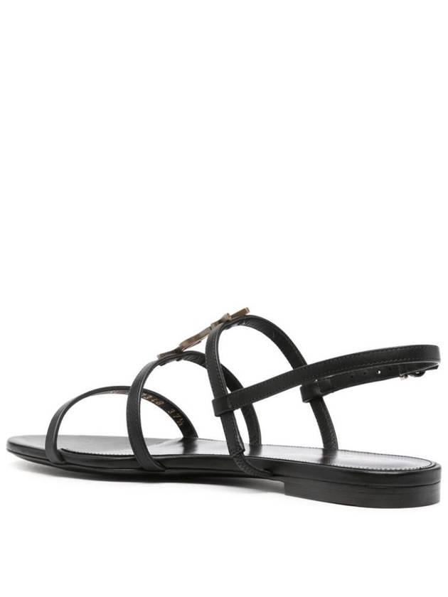 Saint Laurent Cassandra Flat Sandals Shoes - SAINT LAURENT - BALAAN 3