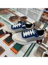 Men's Bouncing Sneakers White Blue Burgundy - HERMES - BALAAN 2