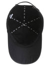 Official GLOSSY LINE BALL CAP BK - ANEWGOLF - BALAAN 7