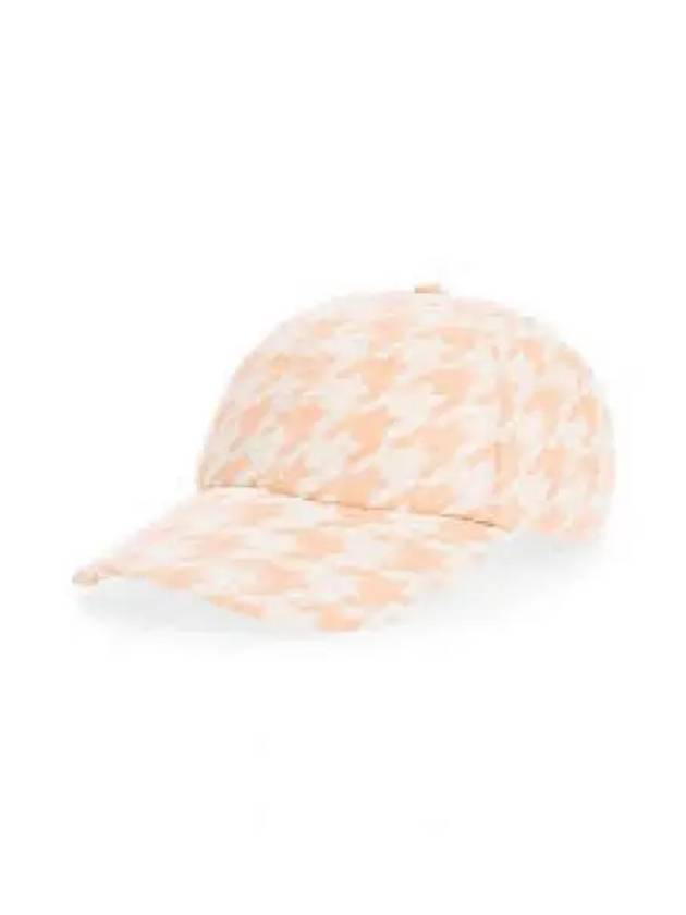 Houndstooth Base Ball Cap Pink - BURBERRY - BALAAN 2