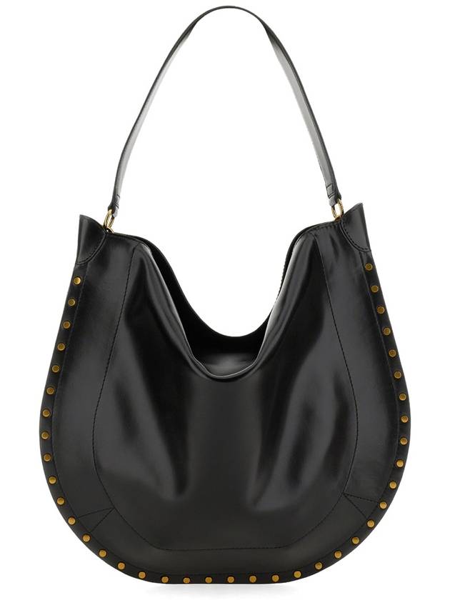 Oskan Leather Shoulder Bag Black - ISABEL MARANT - BALAAN 5