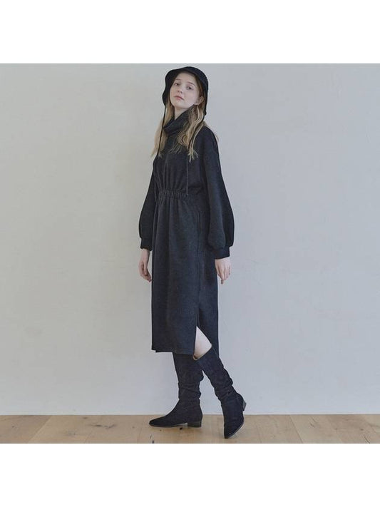 Turtleneck Knit Long Dress BLACK - AVANT-G - BALAAN 2