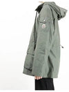 Women s logo patch LEANDRO hooded jacket 1A00133 549P3 92E - MONCLER - BALAAN 6